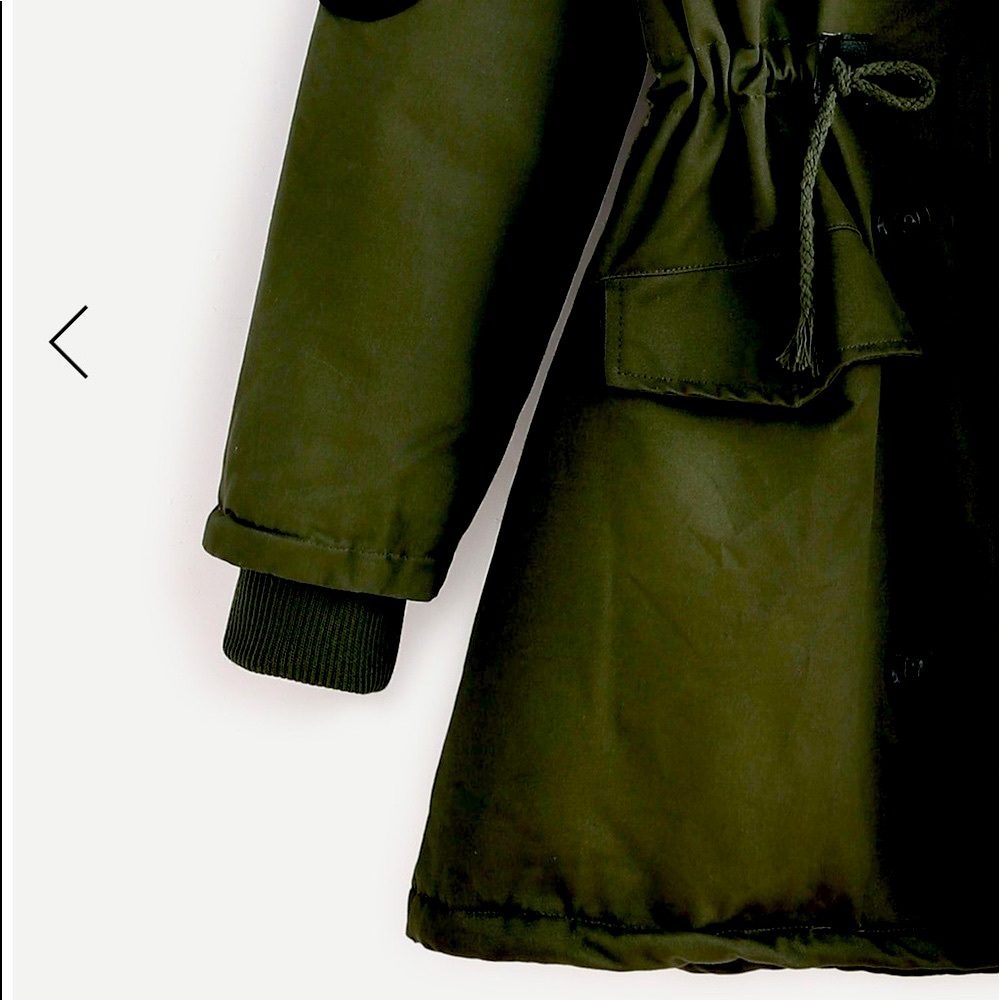 Shein Faux Fur Trim Parka - Picture 3 of 7